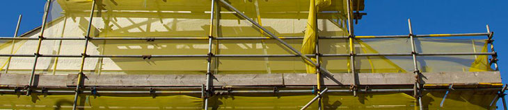 Parapetto e rete anticaduta